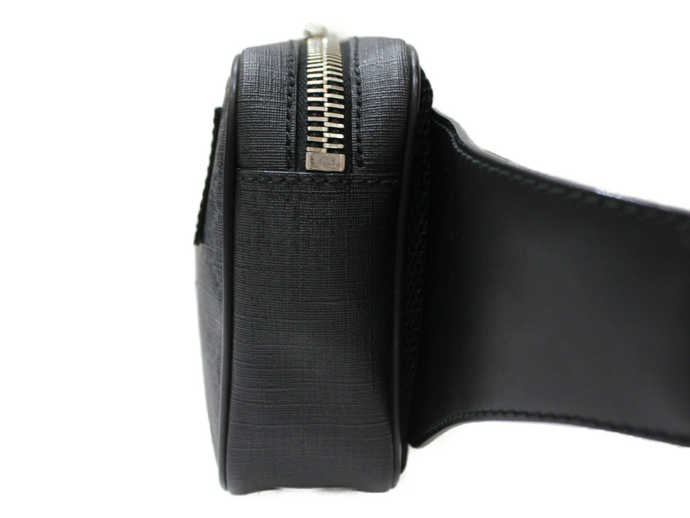 Gucci Bag Crossbody Leather Body Belt Black Bum Soft GG Canvas Supreme Belt